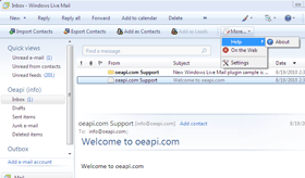 Windows Live Mail XP API